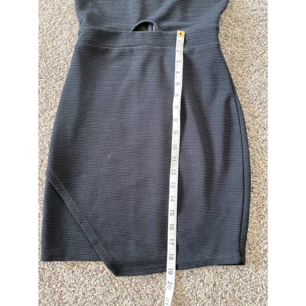 Material Girl Black Sleeveless Sheer Back/Straps Zipper Back Dress - M - Picture 2 of 5